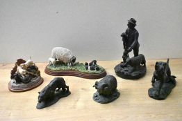 A Border Fine Arts figure group 'Come No Closer' model number A5914 signed Hans to rear sold