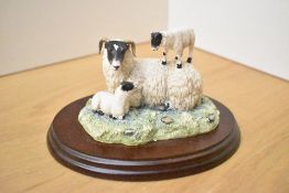 A Border Fine Arts figure group 'King of the Castle' model number JH37, signed D.Walton, complete