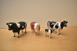 A Beswick Pottery Hereford Cow CH. 'Champions' model number 1360 by Arthur Gredington in brown and