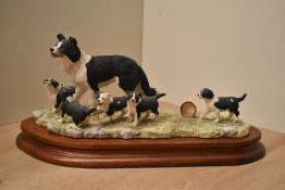 A Border Fine Arts limited edition 20th Anniversary figure group 'Wait For Me' model number SOC6