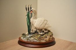 A Border Fine Arts figure group 'First One In' model number BO189, by Ray Ayres with signature to