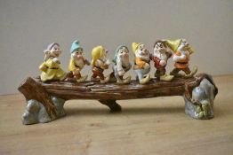 A Royal Doulton bone china limited edition Disney Showcase Collection Snow White figure group 'Heigh