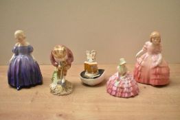 A group of three Royal Doulton bone china figurines comprising 'Chloe', 'Marie' HN 1370 and 'Rose'