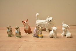 A group of three Beswick Pottery Beatrix Potter studies comprising 'Tabitha Twitchpit and Miss