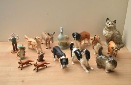 A large assortment of figures/studies including a Coalport bone china Wallis & Gromit A Grand Day