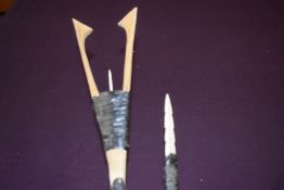 Two fishing spears