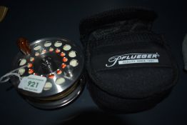 A Pflueger Trion 2858 #10/11 Fly Fishing Reel in original soft case litlle or no use