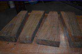 Four French walnut gun stock blanks hand selected by a master gunsmith