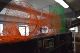 An assortment of 10 Lobster, Crayfish or Crab traps