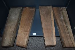 Four French walnut gun stock blanks hand selected by a master gunsmith