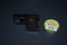 An EM-GE Model 3 6mm Blank Firing Pistol with tin of blanks, Purcahser must be over the age of 18