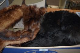Three fur stoles