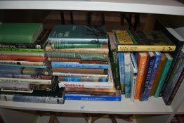 A shelf of shooting and gamekeeping related books