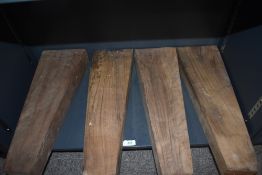 Four French walnut gun stock blanks hand selected by a master gunsmith