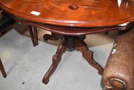 A reproduction Italian style dining table