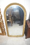 A vintage gilt framed wall mirror, approx. 82 x 45cm