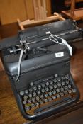 An L C Smith vintage typewriter
