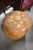 Two vintage pouffes