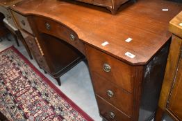 A reproduction mahogany dressing table/desk