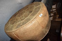 A vintage pouffe in the Eastern style