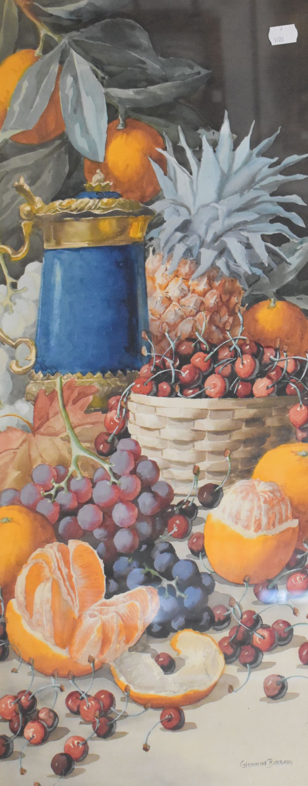 Giovanni Barbaro (Italian 1864-1915) watercolour, a pair of eye-catching still life studies of - Image 5 of 8
