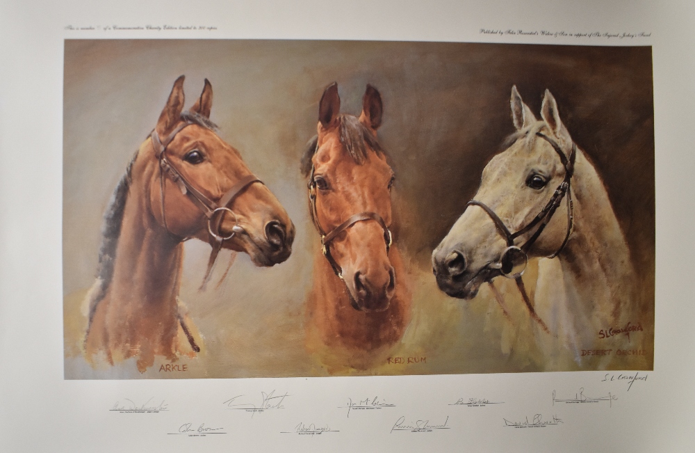 After Susan Crawford (Scottish b.1941) limited edition colour print 'We Three Kings' depicting Red - Image 2 of 2
