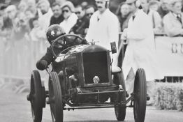 Isle of Man TT mirror picture, within dark wood frame, 19.5cm x 29.5cm, 23.5cm x 33.5cm overall.