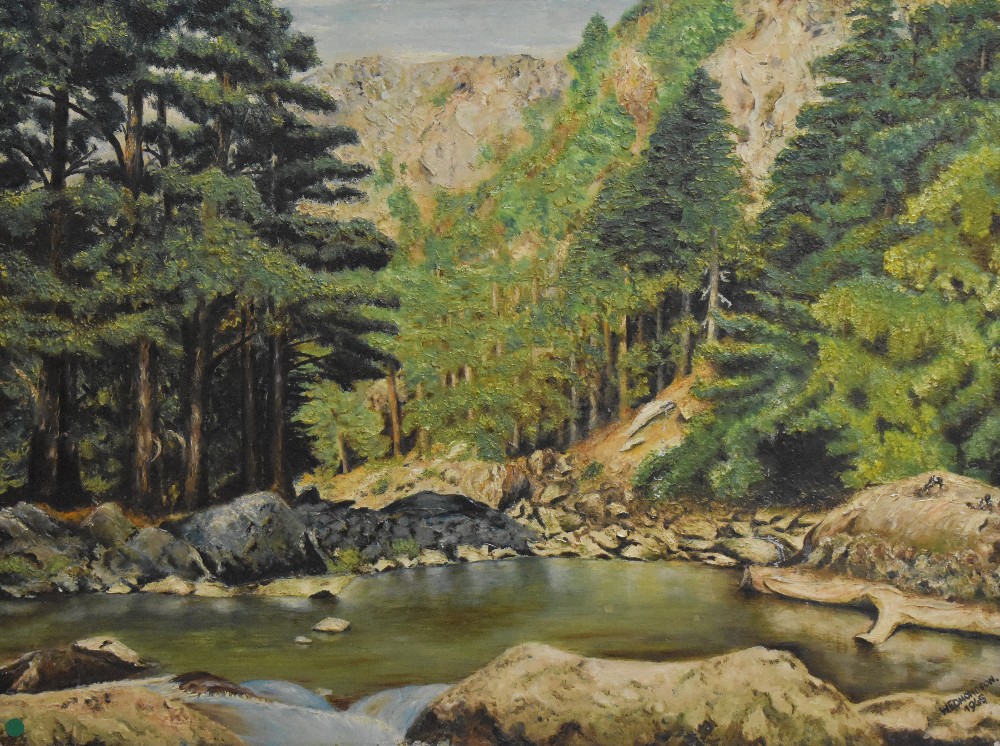 A Whittle, 20th century English school pastel on paper, landscape scene, within maroon mount and - Image 5 of 10