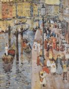 After Maurice Prendergast (1858-1924 American) coloured print 'The Grand Canal Venice' framed