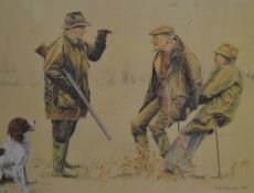 After Ros Goody (British contemporary) a pair of limited edition colour hunting related prints,