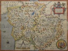 After Christopher Saxton (British 1540-1610) and by Remigius Hogenbergius (sculpt) (Dutch 1536-