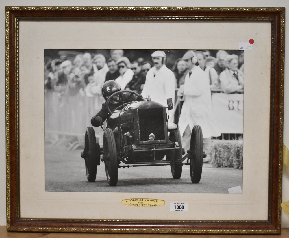 Isle of Man TT mirror picture, within dark wood frame, 19.5cm x 29.5cm, 23.5cm x 33.5cm overall. - Image 2 of 12