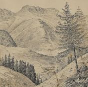 Local Interest* Alfred Wainwright (British 1907-1991) an original pen and ink drawing 'Bowfell, from