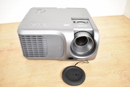 An Acer XD1270D DLP Projector in soft case with CD user manual.