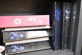 Six binders of the What's it Worth magazine sold along with a binder of BBC The Antiques Roadshow