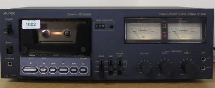 An AUREX high end cassette deck - PC-530B - in good working conditioon . Soft touch switching ,