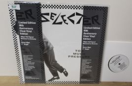A 2021 limited reissue of ' too much pressure ' by The Selecter on two-tone - comes with a 7' ep -