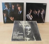 A lot of three Rolling Stones ' Mono ' pressings - no first pressings but super clean in general -