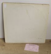 A Beatles White album - double vinyl - appears to be a far east pressing - numbered with top opening