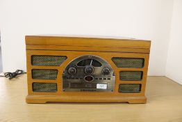 A Crossley modern retro style gramophone