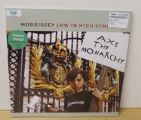 A Morrissey ' Low in High School ' sealed / mint green vinyl 2017 pressing