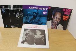 A lot of Jazz interest Vinyl records with titles by Sonny Stitt - all VG+/VG+ or better - seven in