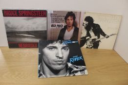 A lot of four albums with some classic recordings from ' Bruce Springsteen ' as in the photos - VG/