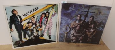 A lot of two albums by XTC and the Dickies . Yellow Vinyl VG/VG+