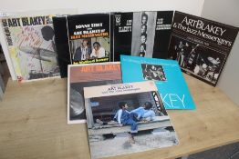 A ten album lot featuring album by top jazz drummer Art Blakely and his Jazz Messengers - highly
