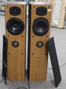 A pair of floor standing Tannoy Mercury stereo speakers - some light wear - viewing is recommended