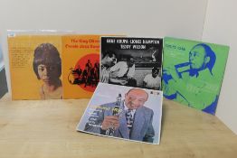 A ot of twelve jazz interest vinyl albums as in the photos - viewing is recommended - part of a