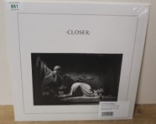 A limted Joy Division ' Closer ' crystal clear vinyl 2020 remastered repress