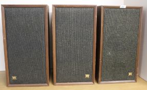 A Wharfedale Super Linton speaker system - showing age wear