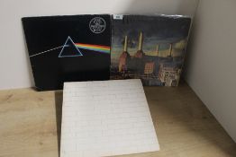 A lot of three UK Pink Floyd pressings as per photos - all sleeve showing wear - vinyl VG+ - classic